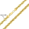 thumbnail image 2 of 14K Yellow Gold Filled 6MM Rope Chain with Lobster Clasp  - 22 Inch, 2 of 6