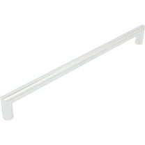 Contemporary Round Cabinet Pull, 256 Millimeters, Zinc Base Material, Polished Chrome by Stone Harbor Hardware