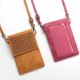 thumbnail image 4 of Bolso de cuero para teléfono, pequeño bolso cruzado, mini bolsos táctiles con pantalla para teléfono móvil, 4 of 5