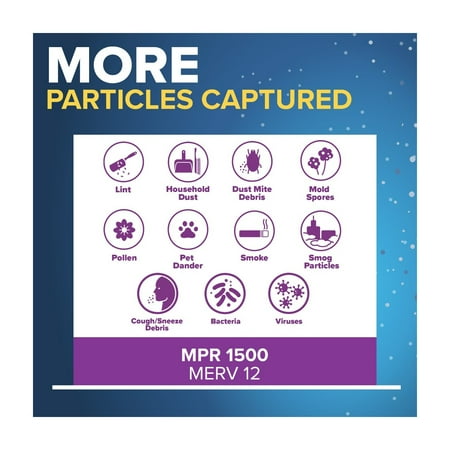 Filtrete - 16" x 20" x 1" Allergen, Bacteria and Virus Smart Air Filter - White