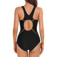 thumbnail image 2 of LAICAIW Women One Piece Athletic Racerback Swimsuit Modest Sport Bathing Suit, 2 of 7