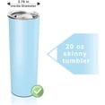 thumbnail image 2 of 2 uds. de 20 onzas, tapas de repuesto de vaso flaco, tapas resistentes a salpicaduras a prueba de derrames, cubiertas para copa de 2,76 pulgadas, compatible con YETI Rambler y más vasos de vaso LYD Vajilla, 2 of 7