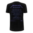 thumbnail image 2 of Metallica - Camiseta Ride The Lightning Tracks Estampado en Espalda para Adultos Unisex (Negro), 2 of 2