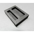 thumbnail image 3 of Graphite Ingot Mold 2 Pockets 1/2oz & 1oz Capacity Melting Scrap Gold Make Bars, 3 of 7