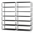thumbnail image 5 of Tcbosik 7-Tier Shoe Rack with Non-Woven Fabric Cover, Portable Shoe Storage Organizer for Hallway, Entryway, Easy Assembly, Black, 5 of 9