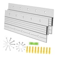 thumbnail image 2 of DimyFew 2 Pieces French Cleat Hanger Aluminum Alloy Heavy Duty Z Clips Interlocking Wall Mount Bracket Hardware Kit with Built In Level Suitable for Picture Shelf Mirrors Gallery Wall 12inch, 2 of 8
