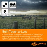 Gallagher M360 110 volt Electric Fence Energizer 55 mi. Black/Orange