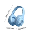 thumbnail image 2 of InsCrazy Bluetooth Headphones, Gaming Headphones Long Battery Headset for Gaming Head Mounted Wired and Wireless Double Mode Foldable Soft Headband Low Latency, 2 of 7