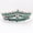 Green, variant on Milisente Crytal Crowns For Women Wedding Rhinestone Tiaras And Crowns For Party(Red)