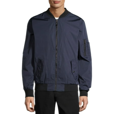 No Boundaries Men's and Big Men's Bomber Jacket, Up to Size 5XL