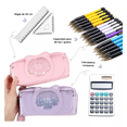 thumbnail image 2 of Estuche Para Lapices Gran Capacidad Tres Capa Organizadoras ROSA, 2 of 5