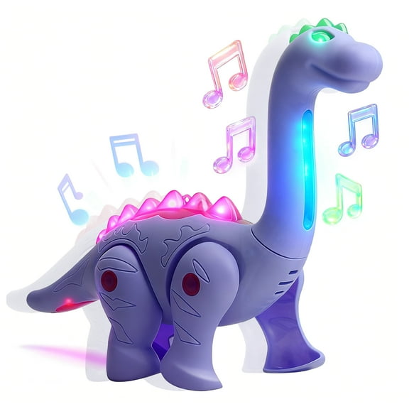 Fridja Walking Dinosaur Todler Toy with Light Up and Music, Kids Interactive Dinosaur Toys,Batterry Operated, Fun Moving Toy for Babies, Toddlers and Kids