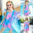 thumbnail image 2 of Toddler Girl Rash Guard Swimming Bathing Suit Ruffle Long Sleeve Sun Protection Toddler Bathing Suit 3-4 Years Girls Clothing, 2 of 9