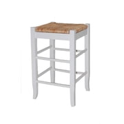 Boraam 24 Square Rush Stool, Multiple Colors