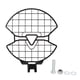 thumbnail image 2 of Rejilla de los Faros de la Motocicleta, Protector Delantero delantero delantero delantero resistente a Acero inoxidable Elegante ImpermeBilizador para Moto para Moto, 2 of 7