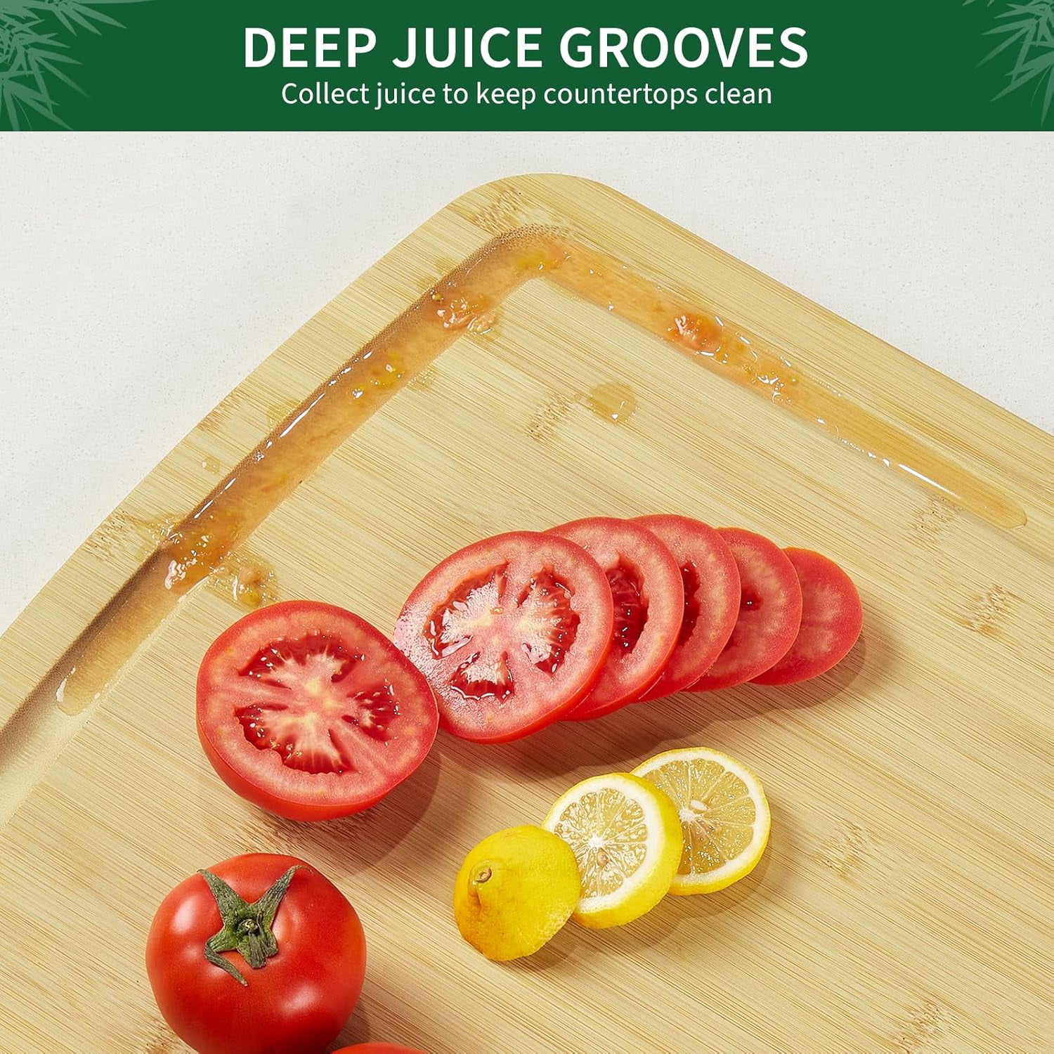 Extra Large Bamboo Cutting Board 30"x20"x0.8" – Thick Wooden Butcher Block with Juice Groove for Meat, Charcuterie & Turkey Carving – Stove Top Cover, Heavy Duty Chopping Board for Kitchen Counter