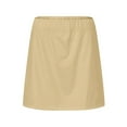 thumbnail image 4 of YUEJUIR Womens Skort Womens Casual Solid Tennis Skirt Yoga Sport Active Skirt Shorts Skirt Skorts For Women Plus Size Skirt (Khaki,S), 4 of 6