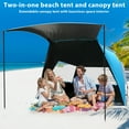 Sebor Beach Tent, Deluxe XL Popup Canopy Cabana Beach Shade Tent for 4