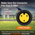 thumbnail image 3 of Zeekpowa Thumb Throttle Twist Throttle for Bafang BBS01B/BBS02B/BBS-HD Mid Drive Motors 3-Pin Female Connector eBike Conversion Kit Accessory, 3 of 7