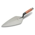 thumbnail image 4 of MARSHALLTOWN 33L10 London Brick Trowel, 10 x 4.625 Inch Masonry Finishing Tool with Leather Handle, Made in the USA, 4 of 7