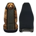 thumbnail image 2 of Uourmeti Car Seat Cover Anti-Aging Car Chair Cover Polyester Practical, Suitable for Cars Van, Brown Bear Fur Print, 2 of 6