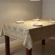 thumbnail image 4 of predolo Mantel Impermeable Rectangular Resistente Al Calor Mantel de PVC Antiarrañazos Protector de Mesa de PVC para Comedor, Cocina, Fiestas, 4 of 9