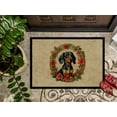 thumbnail image 5 of Carolines Treasures DAC2352MAT 18 x 27 in. Unisex Dachshund Christmas Flowers Doormat, 5 of 6
