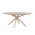 thumbnail image 6 of Pemberly Row Contemporary Wood Oval Dining Table in Light Oak, 6 of 6