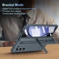 thumbnail image 5 of ELEHOLD for Samsung Z Fold 6 Case, Rugged Slim S Pen & Pen Holder Invisible Kickstand Hinge Protection Anti-Scratch Shockproof Protective Case with Screen Protector for Samsung Z Fold 6,Greygreen, 5 of 7