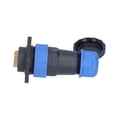 thumbnail image 4 of Enchufe impermeable con brida cuadrada, conector de cable de alimentación de aviación de 4 orificios, CA 250V 5A SP28, 4 of 8