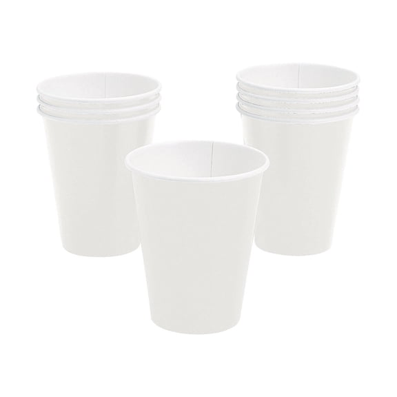 White 9 Oz Paper Cup (24Pc) - Party Supplies - 24 Pieces