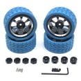 thumbnail image 2 of RC Model Crawler Car Wheel Hub Simulation Upgrade Automobile Part Assembly Wheels Rim Replacement for WLtoys A949 A959 A969 A979 Blue, 2 of 7