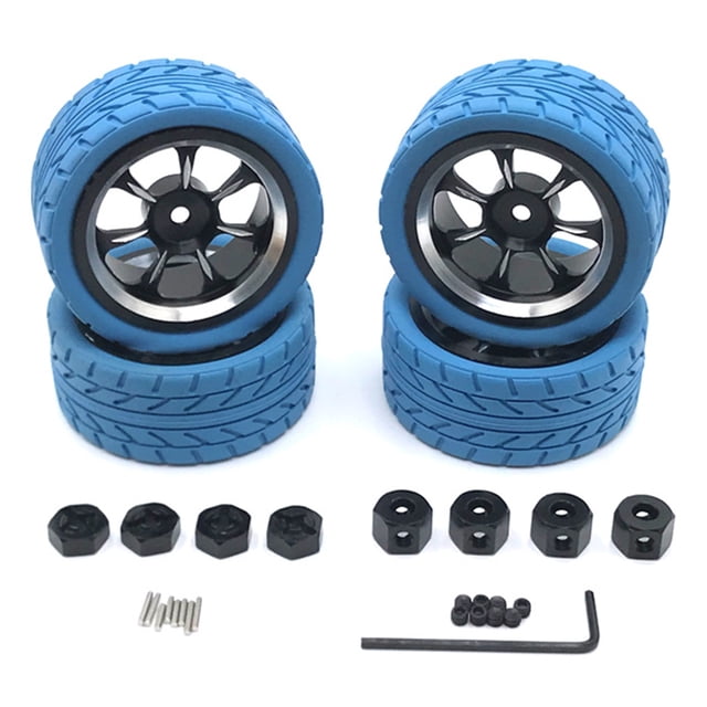 ZheElen RC Model Car Wheel Simulated Upgrade Modification Replacing Wheels Rim Accessory Replacement for WLtoys A949 A959 A969 A979 Blue