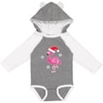 thumbnail image 3 of Inktastic Christmas Holiday Cute Flamingo Girls Long Sleeve Baby Bodysuit, 3 of 5