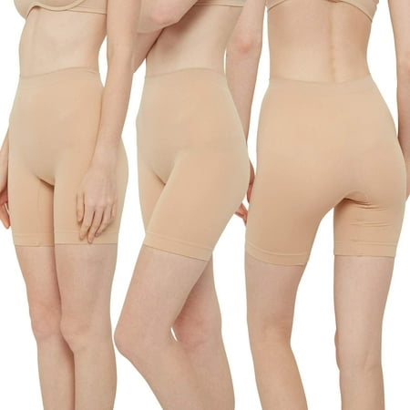 Womens Slip Shorts High Waisted for Under Dresses Summer Shorts 3-Pack 