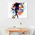 thumbnail image 2 of Nawypu  Soccer Players Posters Sport Watercolor Canvas Wall Art Prints Minimalist Pictures for Men Cave Boys Room Decor, 2 of 4