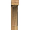 thumbnail image 2 of Ekena Millwork 6"W x 26"D x 26"H Thorton Block Rough Sawn Bracket w/ Offset Brace, Western Red Cedar, 2 of 25