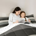 thumbnail image 5 of Homewish Retro Cottage 3 Pieces Queen Comforter Set for Children Teens Adults,Lodge Cabin Ultra Soft Bedding Sets,Vintage Aesthetic Bedding Comforter Set Breathable,Lightweight Room Decor,Reversible, 5 of 8