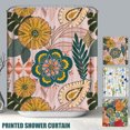 thumbnail image 2 of Cortina De Ducha Boho 180X180Cm Cortina De Baño Floral Con 12 Ganchos Conjunto De Cortina De Ducha Impresa De Tela De Poliéster Impermeable Muyoka Hogar, 2 of 7