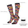 thumbnail image 5 of Picia Women Crew Soft Moisture-wicking Socks Fox Face Pattern Design Cotton Socks, One Size fit All, 5 of 9