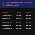 thumbnail image 3 of LRD Women's Short Sleeve Golf Polo Shirts UPF 30 White - XL, 3 of 6