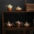 thumbnail image 3 of Chinese Kung Fu Tea Set Retro Firewood Glaze Ceramic Teapot Kiln Change Hand Holding Pot Tea Maker Kettle With Ball Hole Filter, 3 of 6