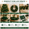 thumbnail image 3 of KuKeDi 12 Pack Christmas Ornaments Balls, 2.36 Inch Flocked Christmas Tree Decorations, 3 of 7