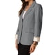 thumbnail image 4 of BLAZER DE OFICINA PARA MUJER INSPIRAR CHIC CON SOLAPA Y MANGAS LARGAS, TRAJE GRIS TAMAÑO S, 4 of 6