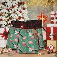 thumbnail image 6 of Wukai Tropical Flamingo Print Christmas Burlap Bags,Drawstring Christmas Burlap Goody Gift Candy Bags Xmas Burlap Treat Bags for Candy Wrapper Xmas Party Favors-Black, 6 of 8
