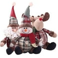 thumbnail image 2 of Moda lindo Santa muñeco de nieve ciervo en forma de muñeca Navidad muñeca árbol de Navidad adorno colgante, 2 of 7