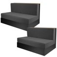 thumbnail image 2 of 2 Pcs RV Dinette Cushion Covers, Elastic RV Camper Bench & Backrest Cushion Covers, Stretchy Camper Loveseat Sofa Protectors, Universal Fit & Machine Washable, 2 of 8