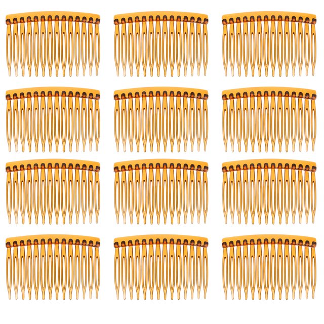 Miangastore Small Hair Clips for Fine Hair Plastic Hairpin Clip Coffee 50Pcs 2.8X1.9X0.5In