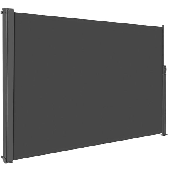 TLGREEN Retractable Side Awning, Retractable Patio Screen Awning, UV Resistant, Sun Shade, Outdoor Privacy Screen for Garden, Balcony, Courtyard (Dark Grey)
