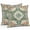 Green, variant on Black Geometric Lumbar Pillow Covers 20x12 Inch Set of 2, Greek Key Design Abstract Modern Art Waterproof Outdoor Pillow Covers, Decorative Cushion Pillowcases for Couch, Sofa, Bed, Garden, Patio